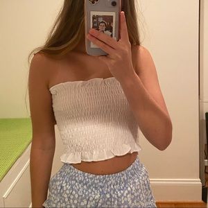 NOT AVAILABLE ruffle tube top